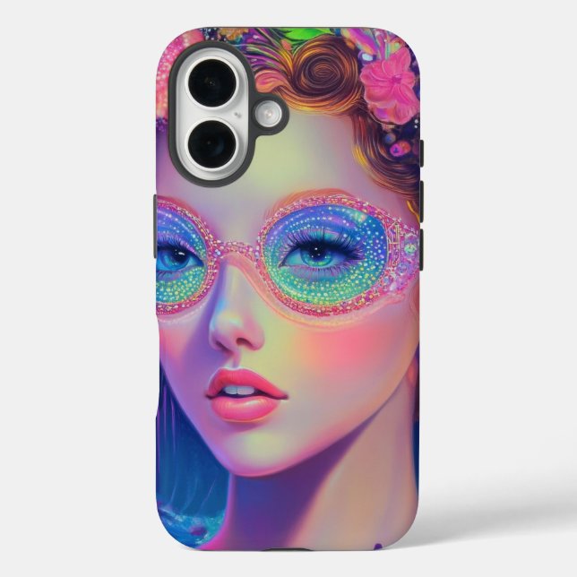 Neon Garden Goddess  Case-Mate iPhone Case (Back)