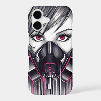 Neon Gas Mask Girl