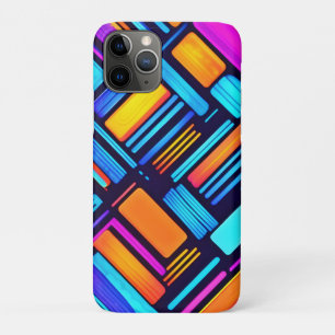 Neon Geometric Abstract iPhone 11 Pro Case