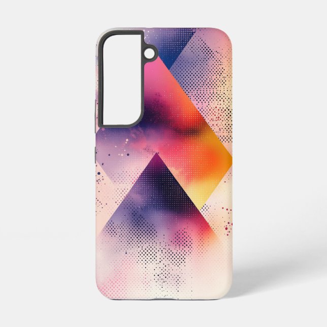 Neon Geometry Phone Case (Back)