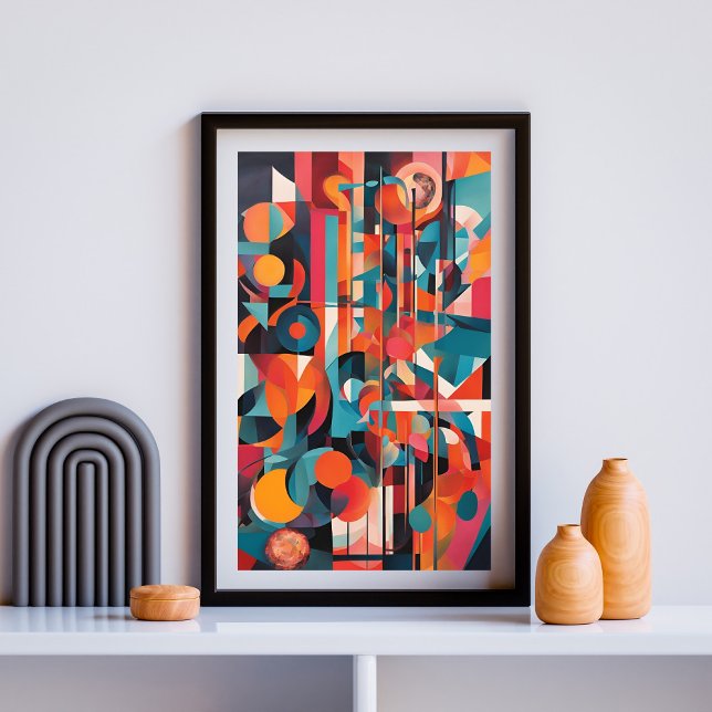 Neon Geometry Symphony Poster (Creator Uploaded)