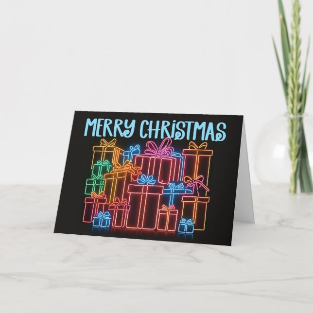 Neon Gifts Holiday Card (Front)