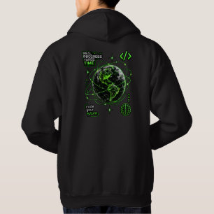 Neon Globe Future Code Hoodie