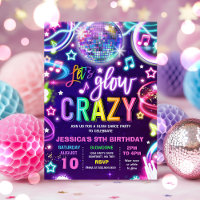 Neon Glow Crazy Disco Dance Birthday Party 