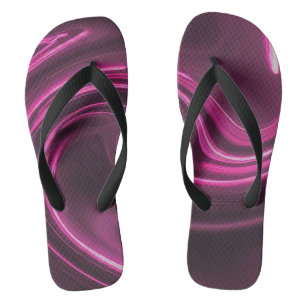 Neon Glow Flip Flops