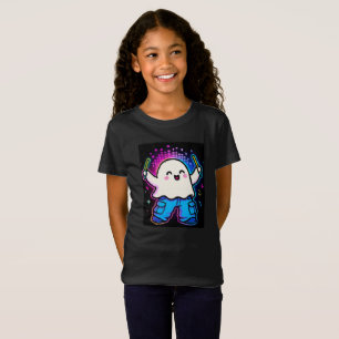 Neon Glow Ghost Kids' Costume T-Shirt