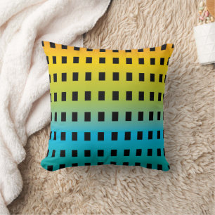Neon glow in the dark colourful fluorescent 2 cushion