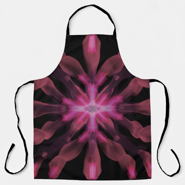 Neon Glow Light Sticks Abstract Design  Apron (Front)
