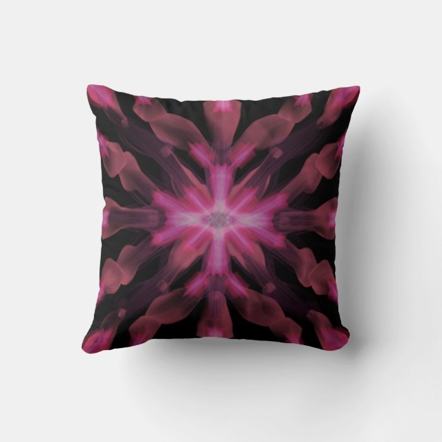 Neon Glow Light Sticks Abstract Design  Cushion (Back)