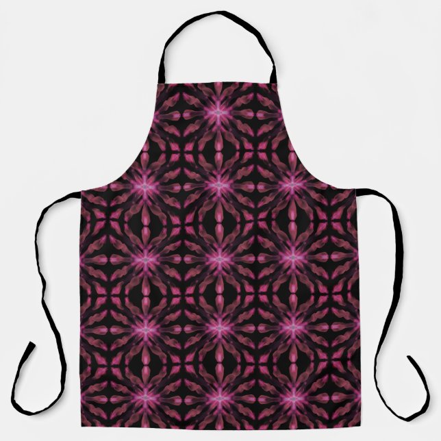 Neon Glow Light Sticks Abstract Pattern  Apron (Front)