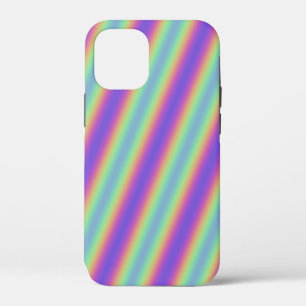 Neon Glow Rainbow Stripe iPhone / iPad case