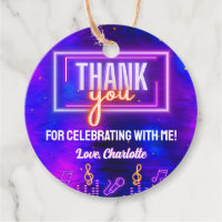 Neon Glow Sign Karaoke Birthday Party Thank You