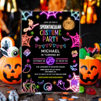 Neon Glow Spooktacular Halloween Birthday Party
