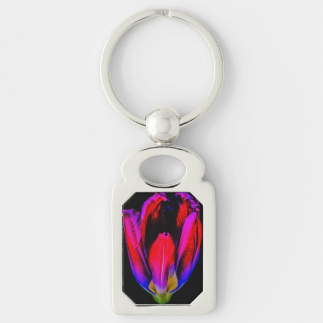 Neon Glow Tulip Key Ring (Front)