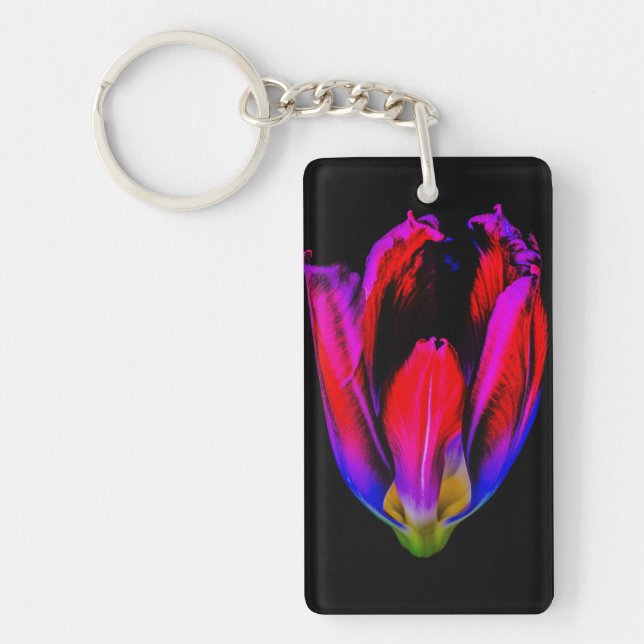 Neon Glow Tulip Key Ring (Front)