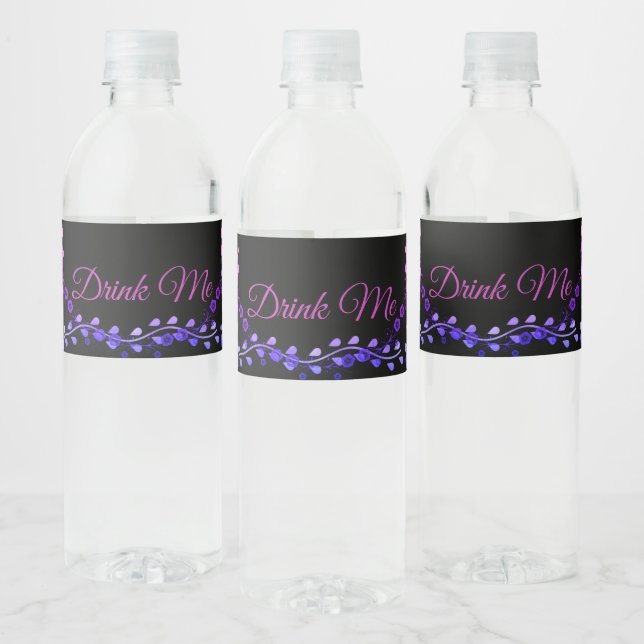 Neon Glow Water Bottle Labels for Wedding (Bottles)