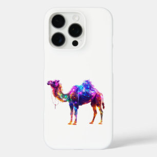  Neon Glowing Camel Art Print - Colourful Fantasy  iPhone 16 Pro Case