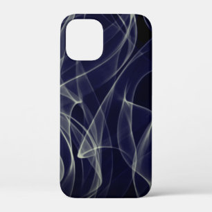 Neon Gold and Blue Curvy Line Pattern -COOL iPhone 12 Mini Case