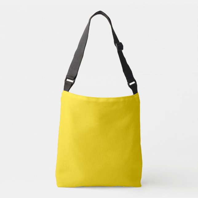 Neon Goldenrod Solid Colour | Classic Crossbody Bag (Front)