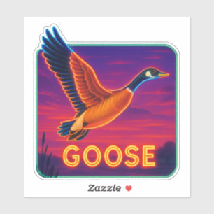 Neon Goose Sticker