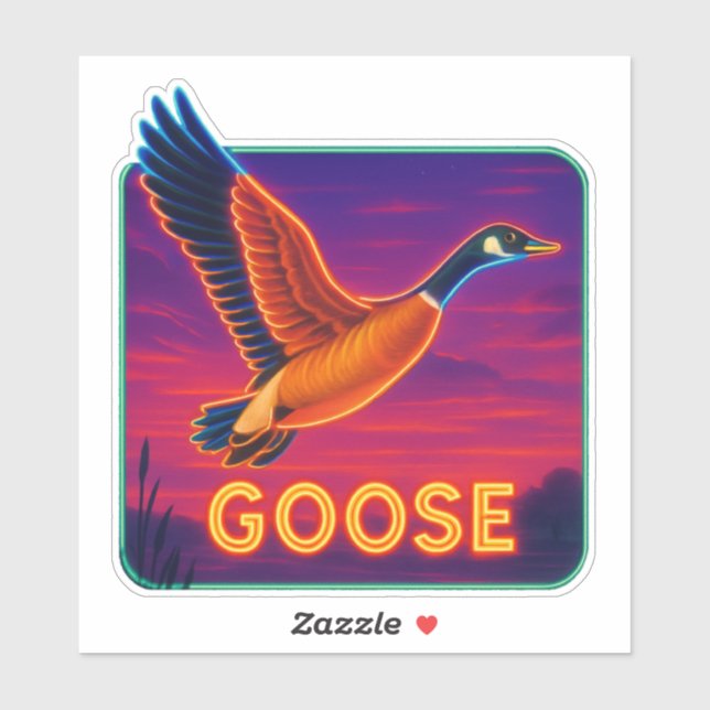 Neon Goose Sticker (Sheet)