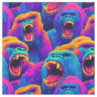 Neon Gorilla Colorscape Fabric