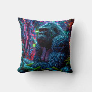 Neon Gorilla Cushion