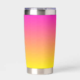 Neon Gradient Pink to Yellow Insulated Tumbler