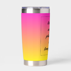 Neon Gradient Yellow to Pink Insulated Tumbler