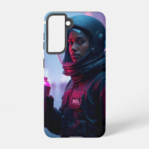 Neon Graffiti Astronaut Samsung Case