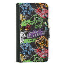 Neon Graffiti Gaming Pattern