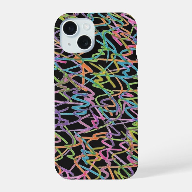 Neon Graffiti iPhone  case (Back)