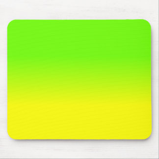Neon Green and Neon Yellow Ombré  Shade Colour Fad Mouse Mat