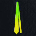 Neon Green and Neon Yellow Ombré  Shade Colour Fad Tie<br><div class="desc">Bright sunshine neon yellow fades into an ombre blur with neon green for a flash of brightness and light</div>