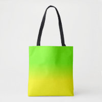 Neon Green and Neon Yellow Ombré Shade Colour Fad