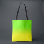 Neon Green and Neon Yellow Ombré  Shade Colour Tote Bag<br><div class="desc">Bright sunshine neon yellow fades into an ombre blur with neon green for a flash of brightness and light</div>