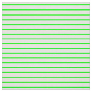 Neon Green and White Stripe Fabric