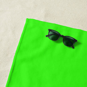 Neon Green Beach Towel