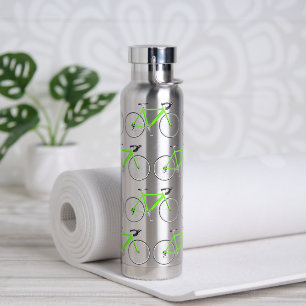 Neon Green Bicycle Water Bottle