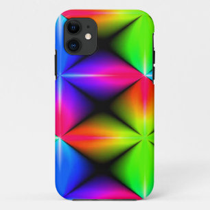 NEON Green Blue and Pink Black Hole iPhone 11 Case