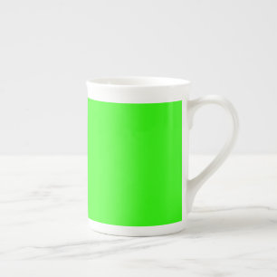 Neon Green Bone China Mug