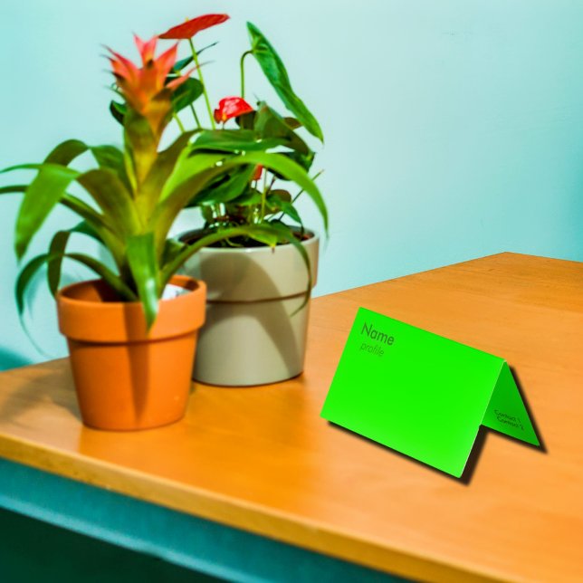 neon green  business card (Creator Uploaded)