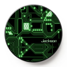 Neon Green Circuit Board | Personalised
