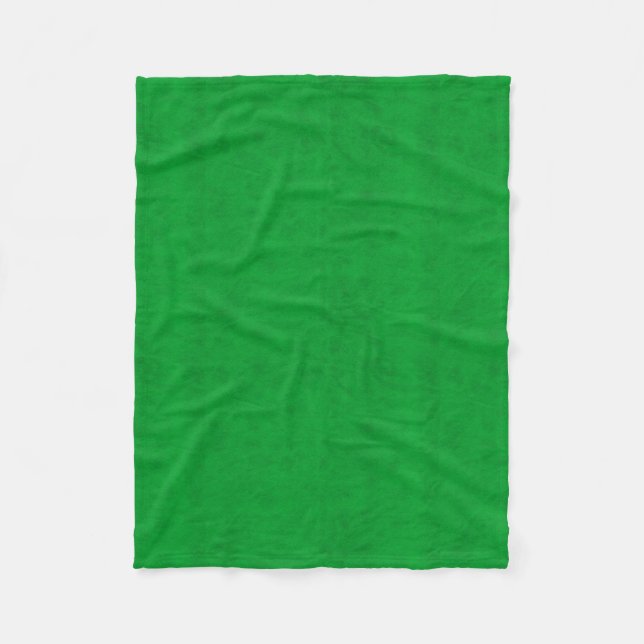Neon Green Colour Velvet Look Grass Green Fleece Blanket (Front)