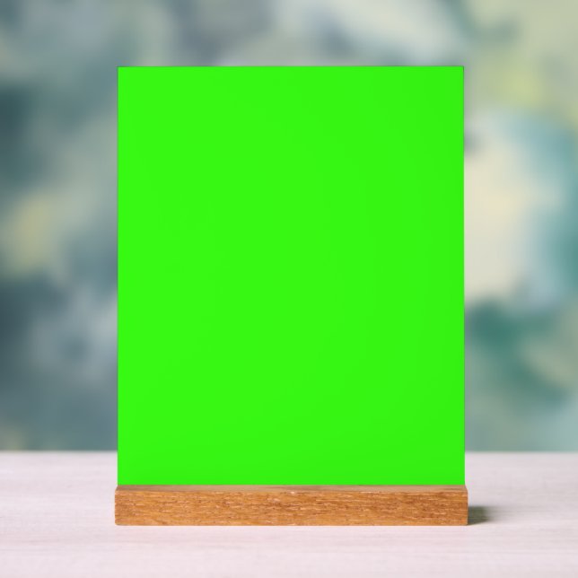 Neon Green Custom Acrylic Sign (Neutral)