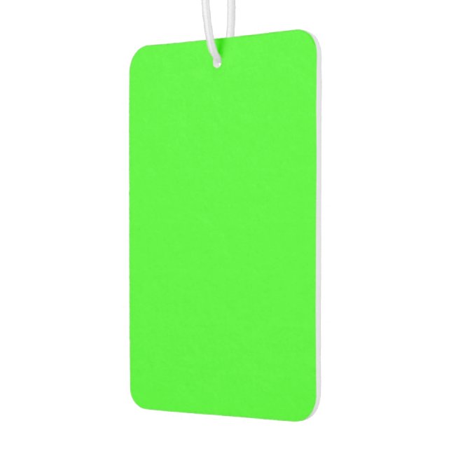 Neon Green Custom Air Freshener (Left)