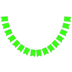 Neon Green Custom Bunting Banner