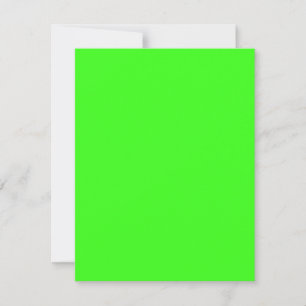 Neon Green Custom Invitation