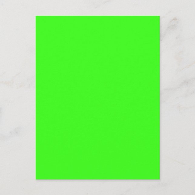 Neon Green Custom Postcard Invite (Front)