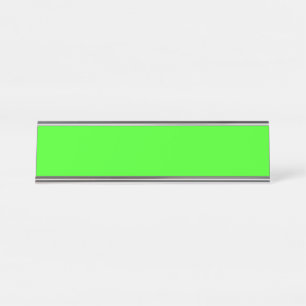 Neon Green Desk Name Plate